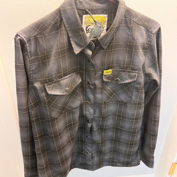 Dixxon Flannel Black Snap Button Up 19.5x24.5 - Picture 2 of 8